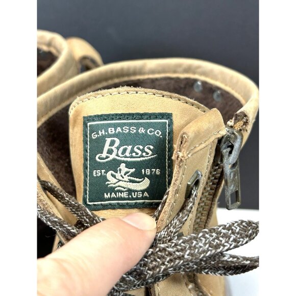 GH BASS Duck Boots Womens 9M Tan Chocolate 71-22313 - Picture 3 of 16